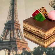 Caramel Panacotta with Hazelnut Chocolate Mousse Cake- 500gms