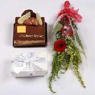 Opera 300gms with Flowers and 100gms chocolate truffle