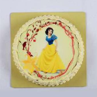 Disney Princess eggless photo cake