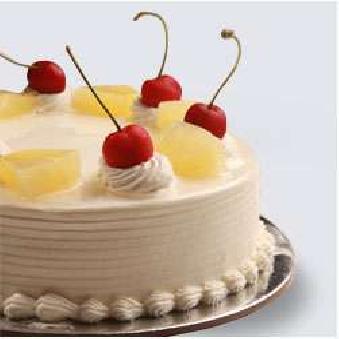 500gms pineapple eggless cake home delivery