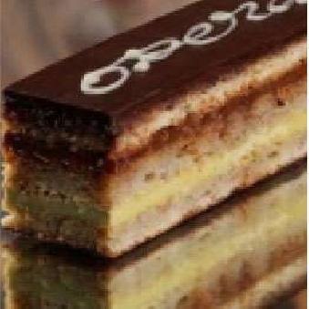 Pistachio opera pastry