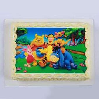 Winie the Pooh Eggless Photo Cake
